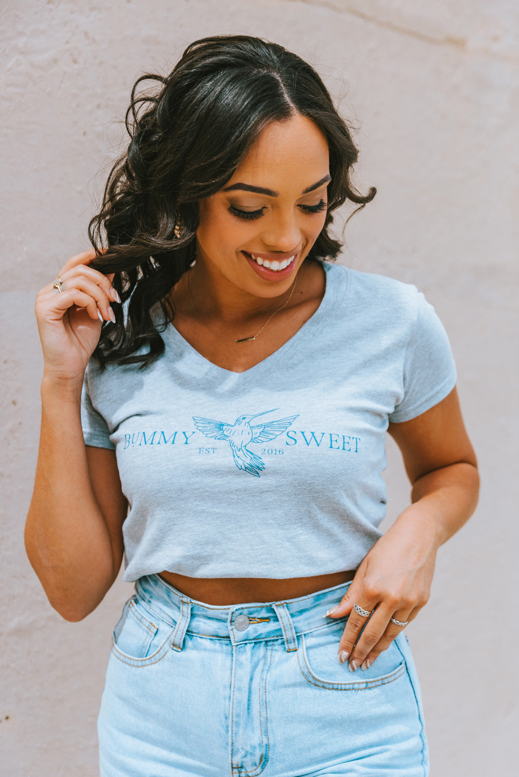 BUMMY SWEET PRINTED V-NECK